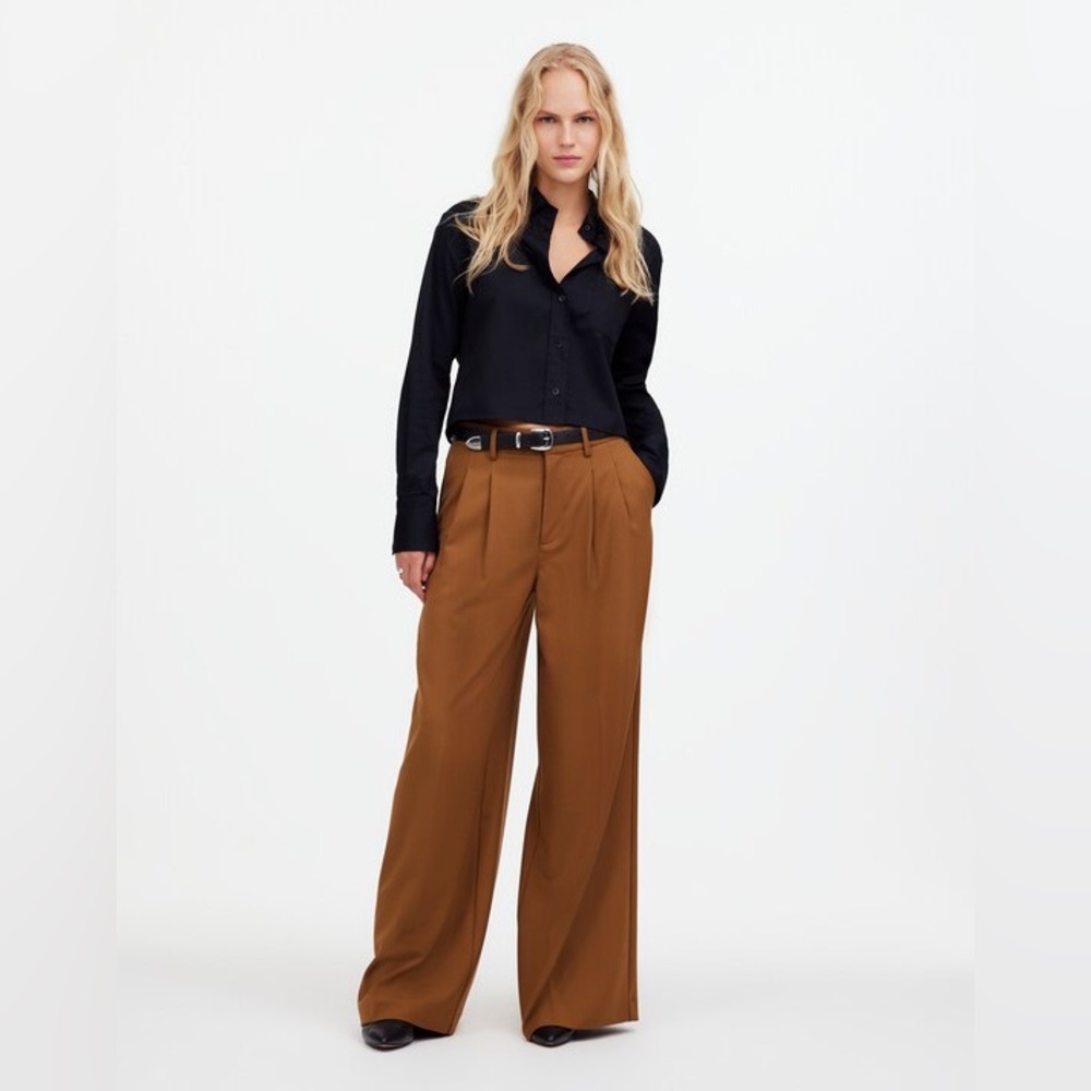 Madewell The Harlow Superwide-Leg Trouser pants Size: 4